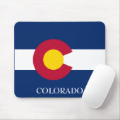 MUISMAT COLORADO State Flag aanpassen Tekst (Met muis)