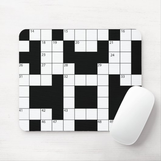Muismat Crossword Puzzle (Met muis)