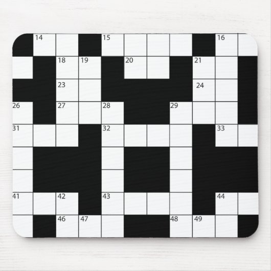 Muismat Crossword Puzzle (Voorkant)