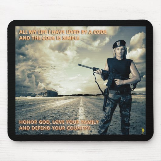 Muismat "de code" (Voorkant)