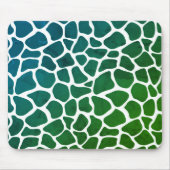 Muismat - Dierenprinter Giraffe Groen/blauw (Voorkant)