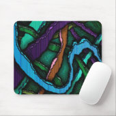 Muismat Donkere Krabbels Abstract Ontwerp (Met muis)