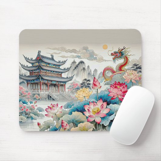 MUISMAT - Een draak, een pagode en een bloementuin (Met muis)