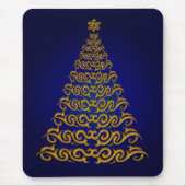 Muismat Elegant Blue Kerstmis (Voorkant)