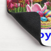 muismat. Fijne Pasen. alpaca/konijn Muismat (Hoek)