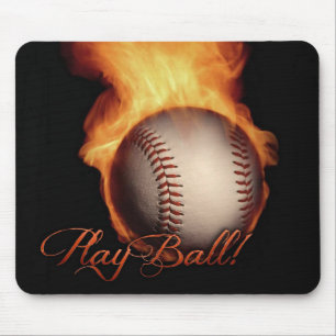 Muismat Fireball Pattern Baseball Lovers