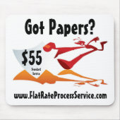 Muismat FlatRateProcessService.com (Voorkant)