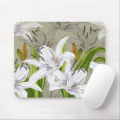Muismat Floral Lilies (Met muis)