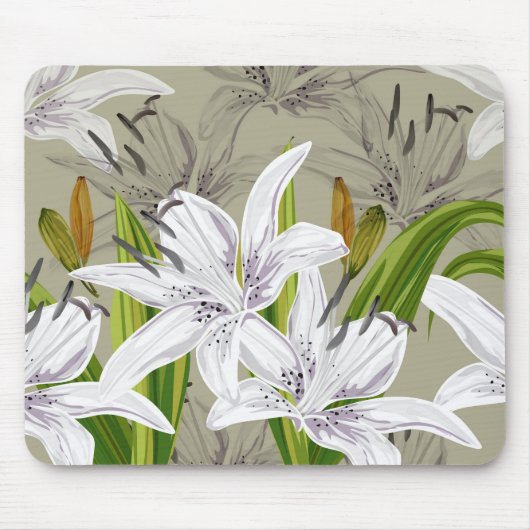Muismat Floral Lilies (Voorkant)