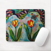 Muismat "Flower-Art" (Met muis)