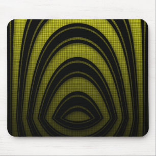 Muismat Geel Zwart Abstracte Boog