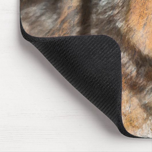 Muismat gekleurd hout Wolf (Hoek)