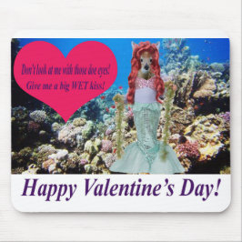 muismat. Gelukkige Valentijnsdag. doe/zeemeermin Muismat