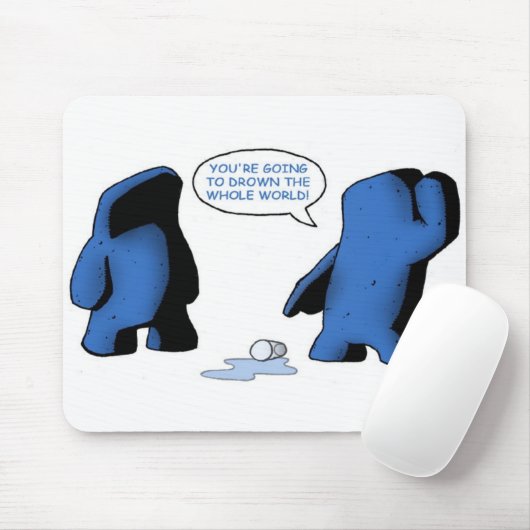 Muismat glas uit water (Met muis)