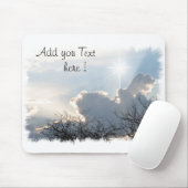 Muismat Glorie aan God met een kruis in de lucht (Met muis)