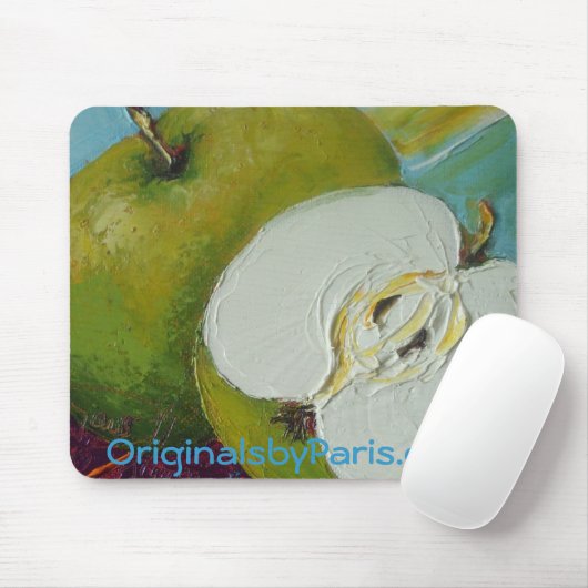 Muismat groene appels (Met muis)