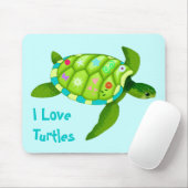 Muismat groene schildpad (Met muis)