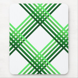 Muismat - groene strepen gekruist