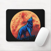 Muismat Howling Wolf en Blood Moon (Met muis)