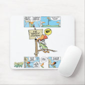 Muismat Humor luchtverkeersleiding (Met muis)