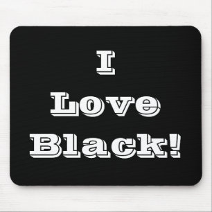 Muismat I Love Black