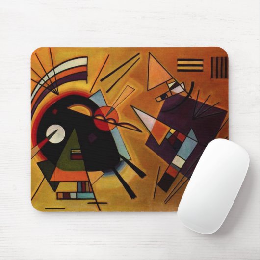 Muismat Kandinsky Black en Violet (Met muis)