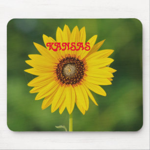 Muismat Kansas Wild Sunflower Silhouette