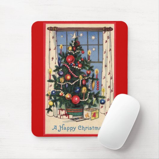 Muismat kerstbomen (Met muis)