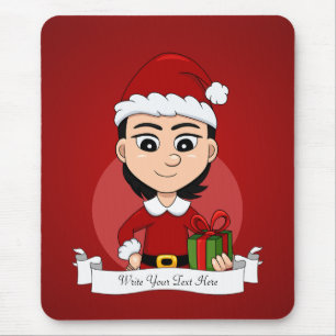 Muismat kerstmeisje Cartoon