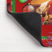 Muismat Kerstmis Vintage Kerstman Rood (Hoek)