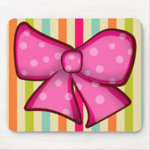 Muismat  kleurrijke boog en Stripes Girlie