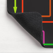 Muismat kleurrijke richtpijlen (Hoek)