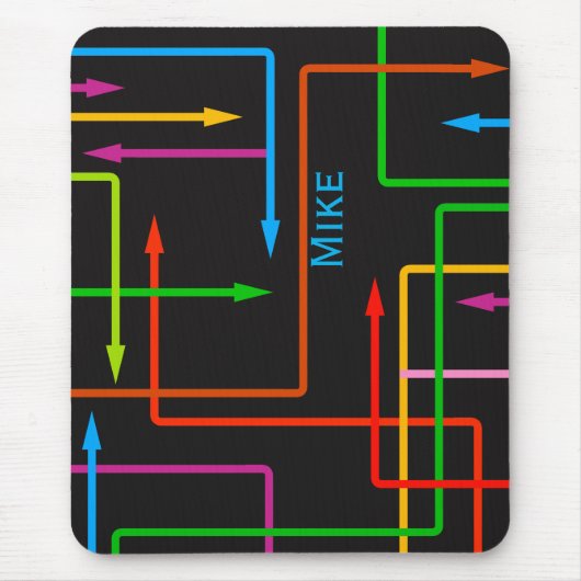 Muismat kleurrijke richtpijlen (Voorkant)