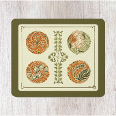 Muismat kunstdecodesign lefpatroon