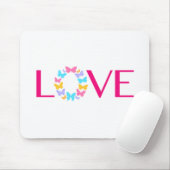 Muismat Liefde en Butterflies (Met muis)