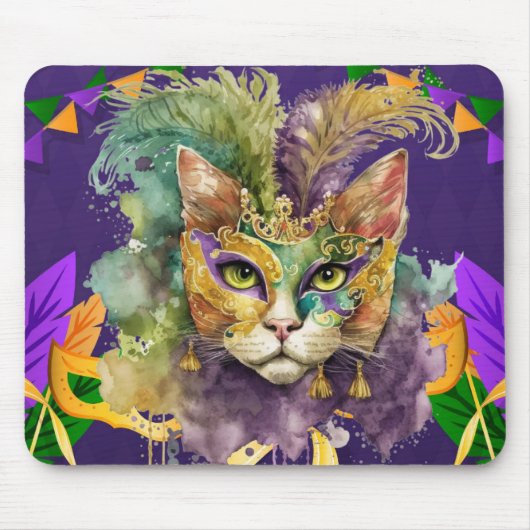 Muismat Mardi Gras Cat (Voorkant)