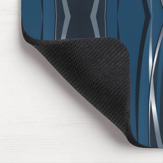 Muismat - Marine Blue Silver Retro (Hoek)