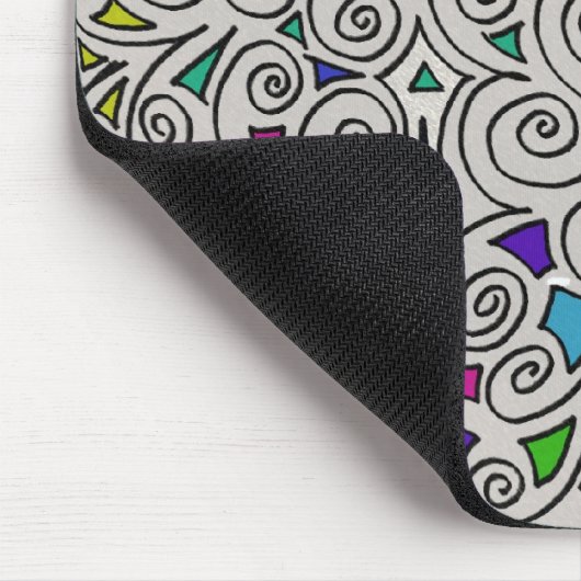 Muismat met abstract design (Hoek)