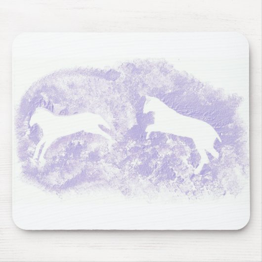 Muismat met Abstract paardenontwerp (Voorkant)