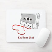 Muismat met audio cassette (Met muis)