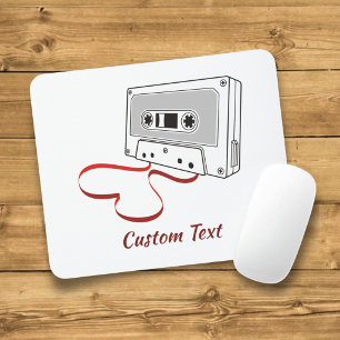 Muismat met audio cassette