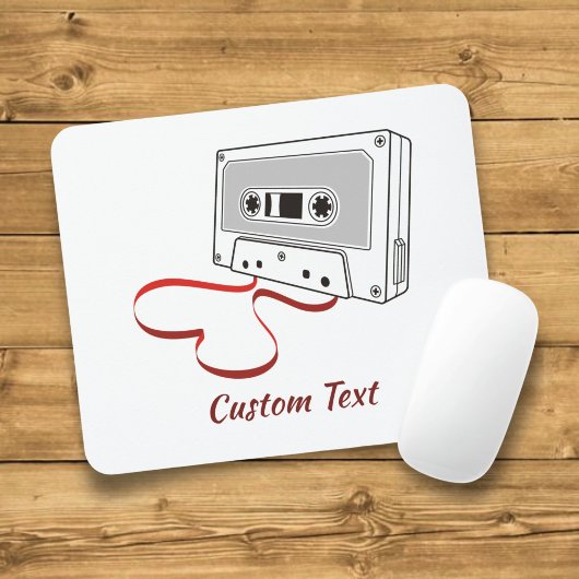 Muismat met audio cassette