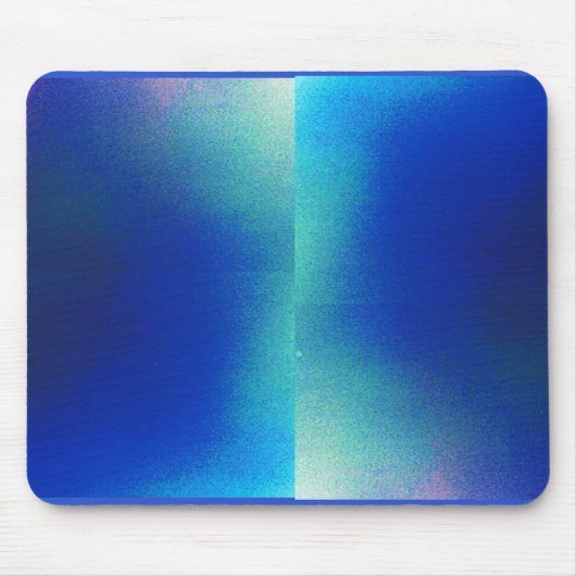 Muismat met blauw en Turquoise Design (Voorkant)