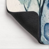 Muismat met blauw schilderij (Hoek)