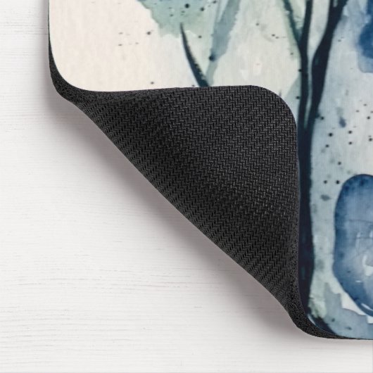 Muismat met blauw schilderij (Hoek)