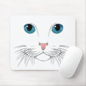Muismat met Blauwe Ogen Kat (Met muis)