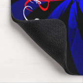 Muismat met Blauwebes Kleuraccent Geometrisch (Hoek)