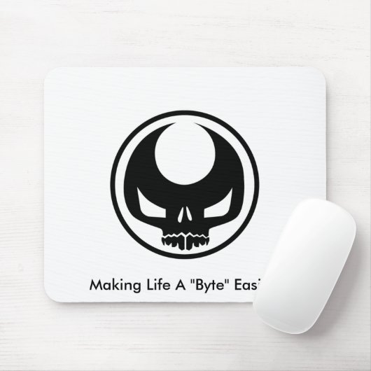 Muismat met CC-Logo en -slogan (Met muis)