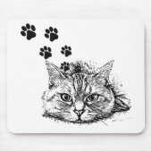 Muismat met Cute Cat (Voorkant)