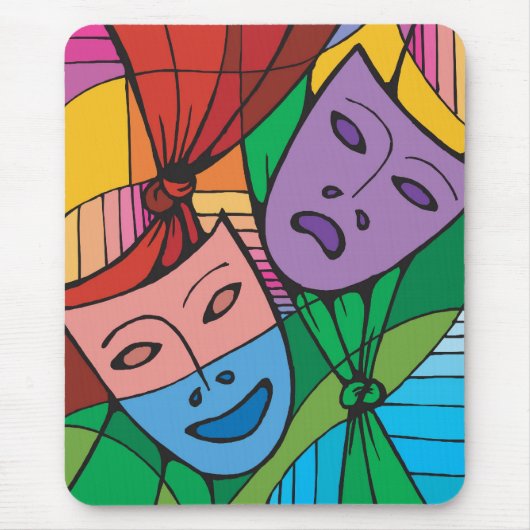 Muismat met de bioscoopmaskers (Voorkant)